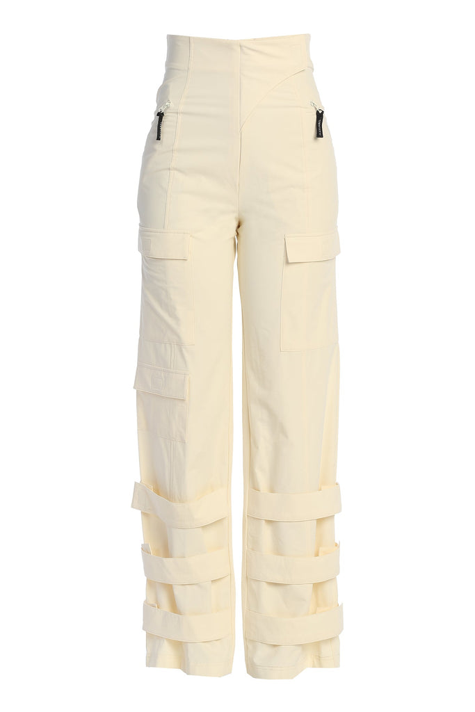 Buttercream Nyah Nylon Utility Pants