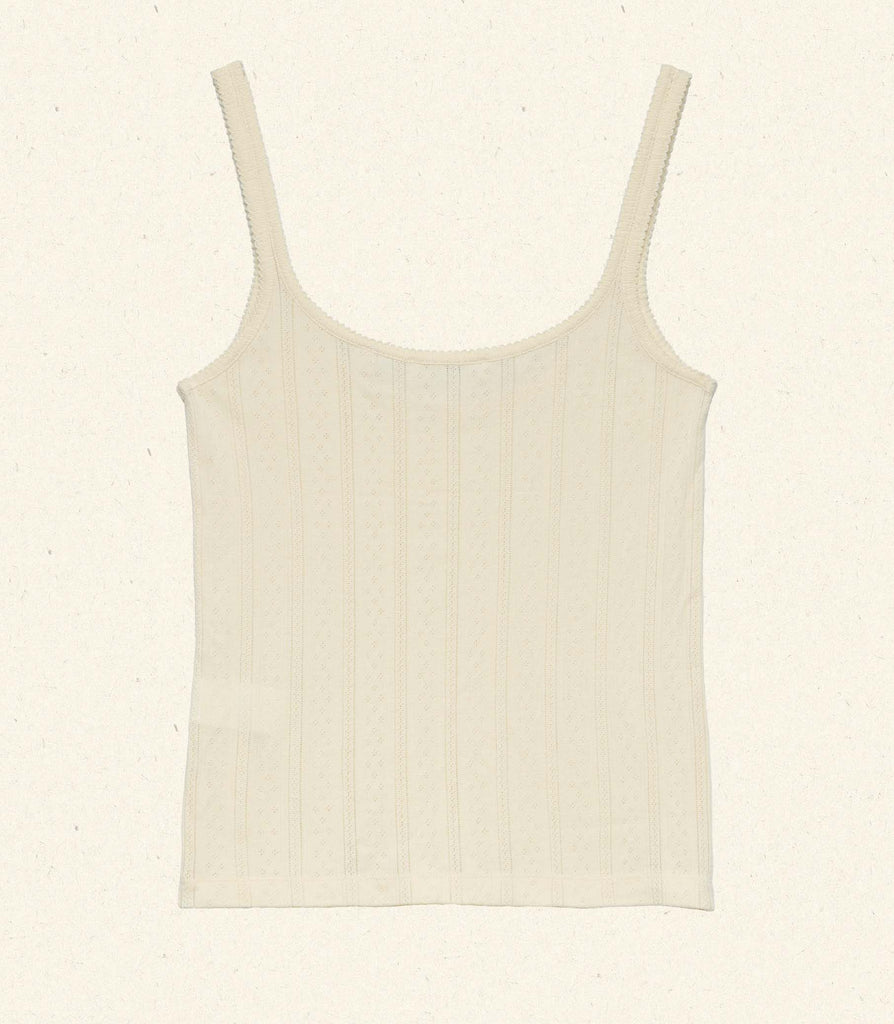 SHAE TANK -- CREME CITRON QUELLE JOLIE POINTELLE