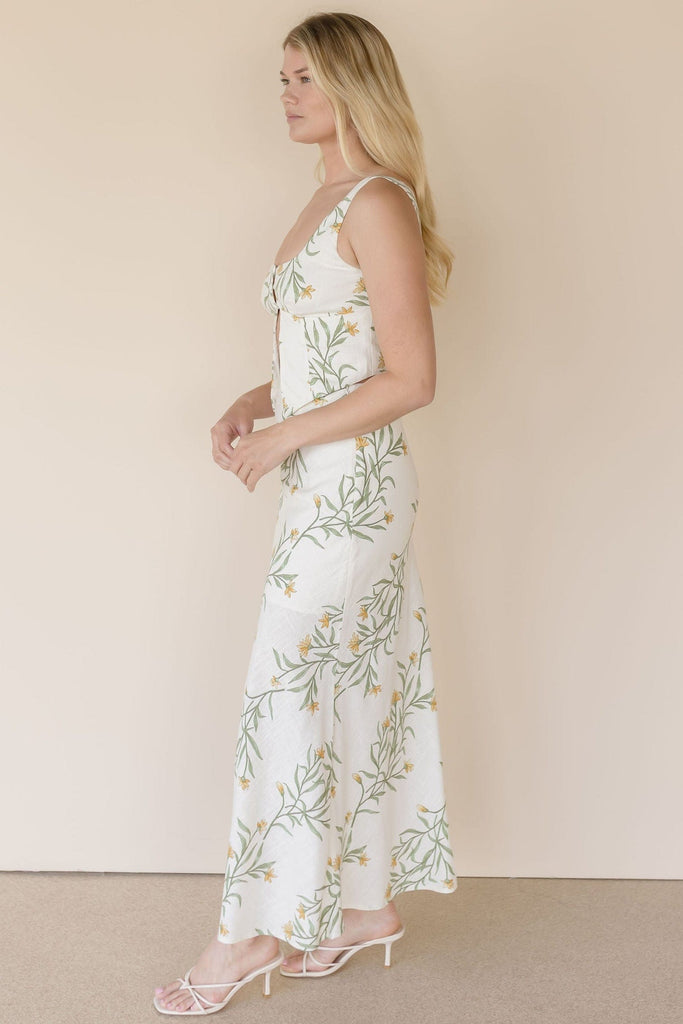 Wild Fern Floral Vest Tank Top